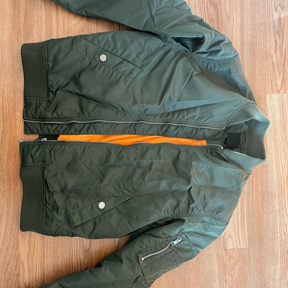 H&M Green Bomber Jacket